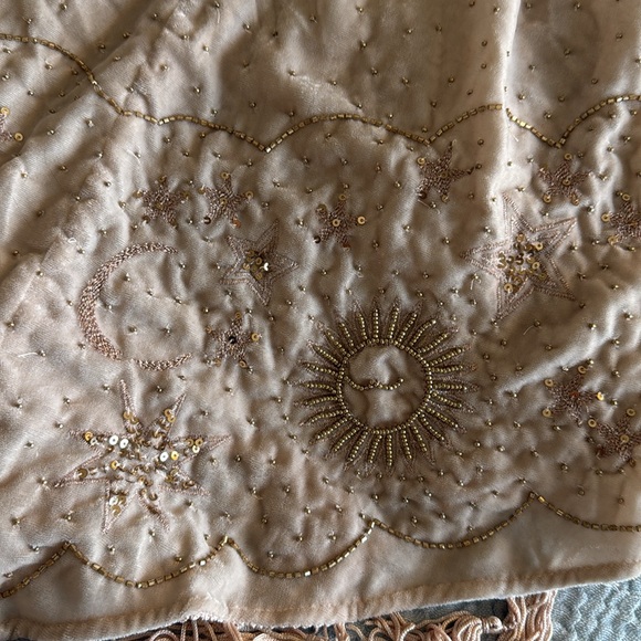 NWT FREE PEOPLE BLUSH EMBELLISHED VELVET MIDNIGHT MAGIC TANK TOP - Picture 7 of 9